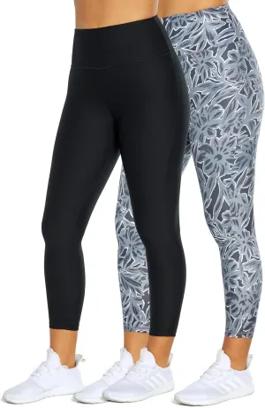 Balance Collection Women's High Rise Capri Legging-2 Pack