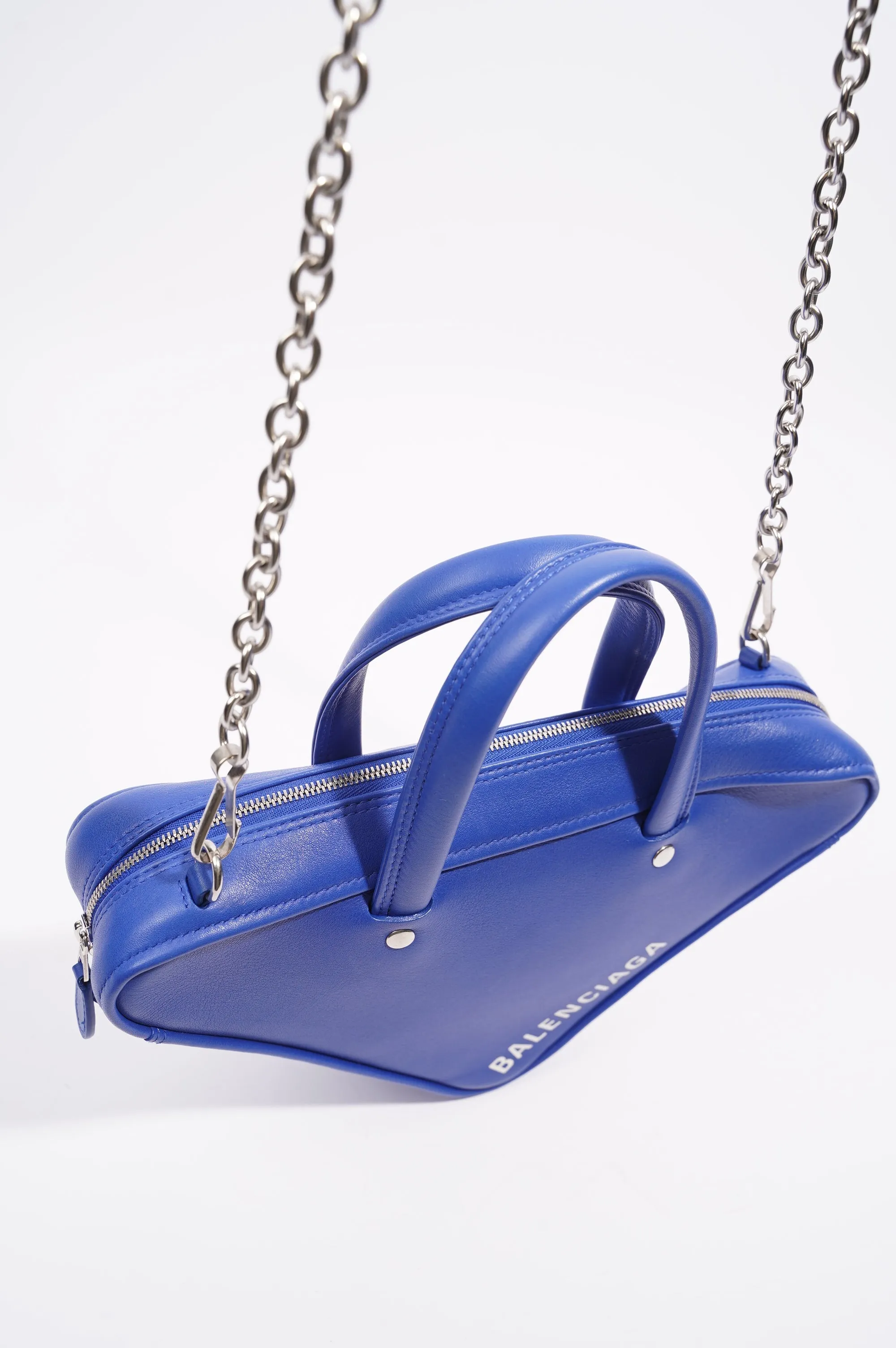 Balenciaga Womens Triangle Duffle S Bag Cobalt Blue