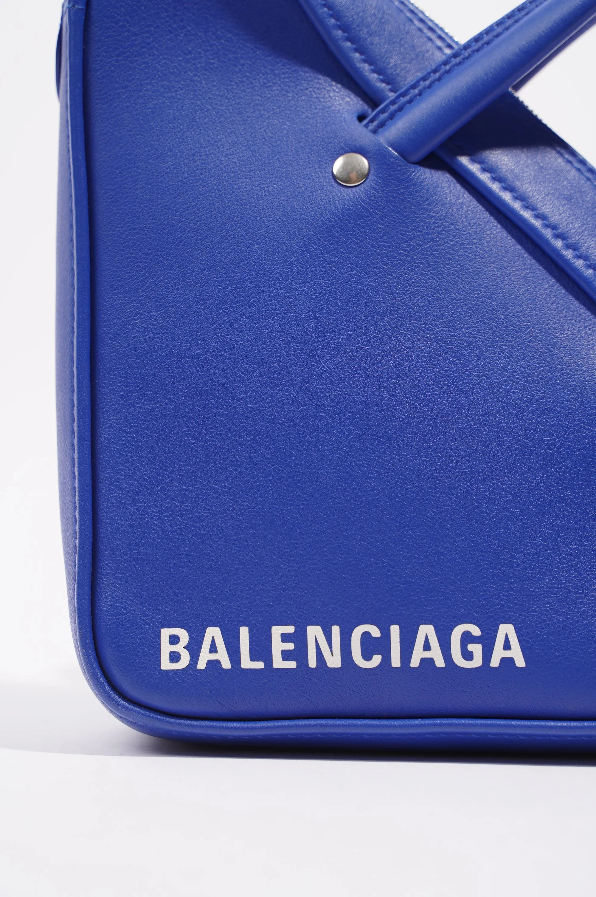 Balenciaga Womens Triangle Duffle S Bag Cobalt Blue