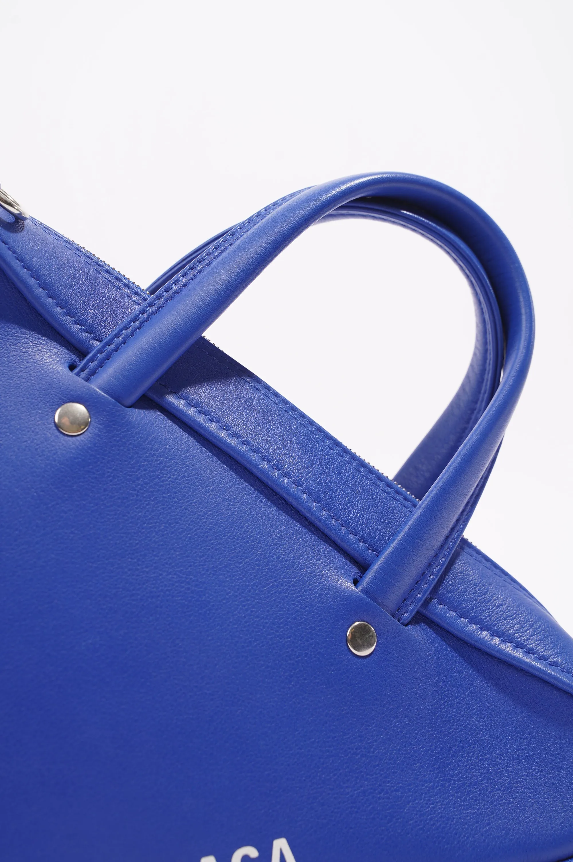 Balenciaga Womens Triangle Duffle S Bag Cobalt Blue