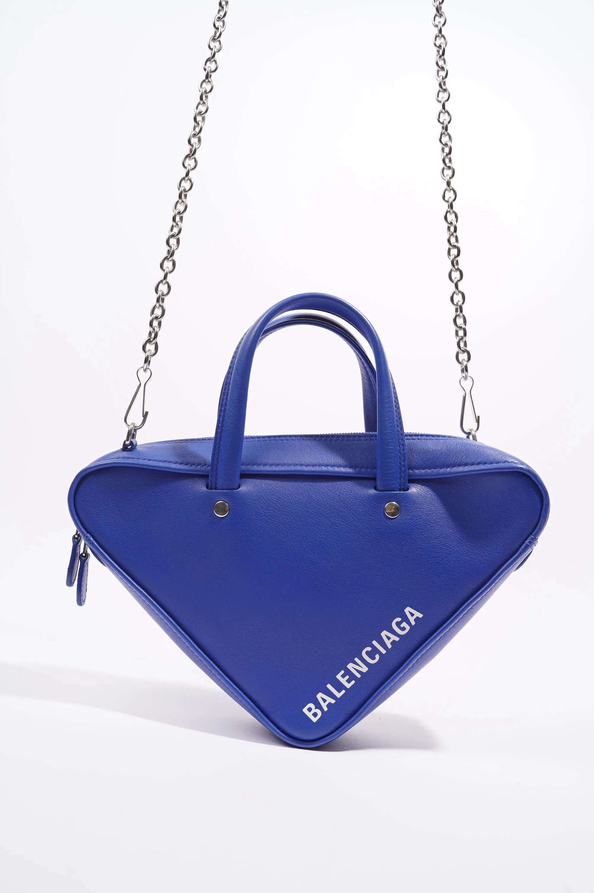Balenciaga Womens Triangle Duffle S Bag Cobalt Blue