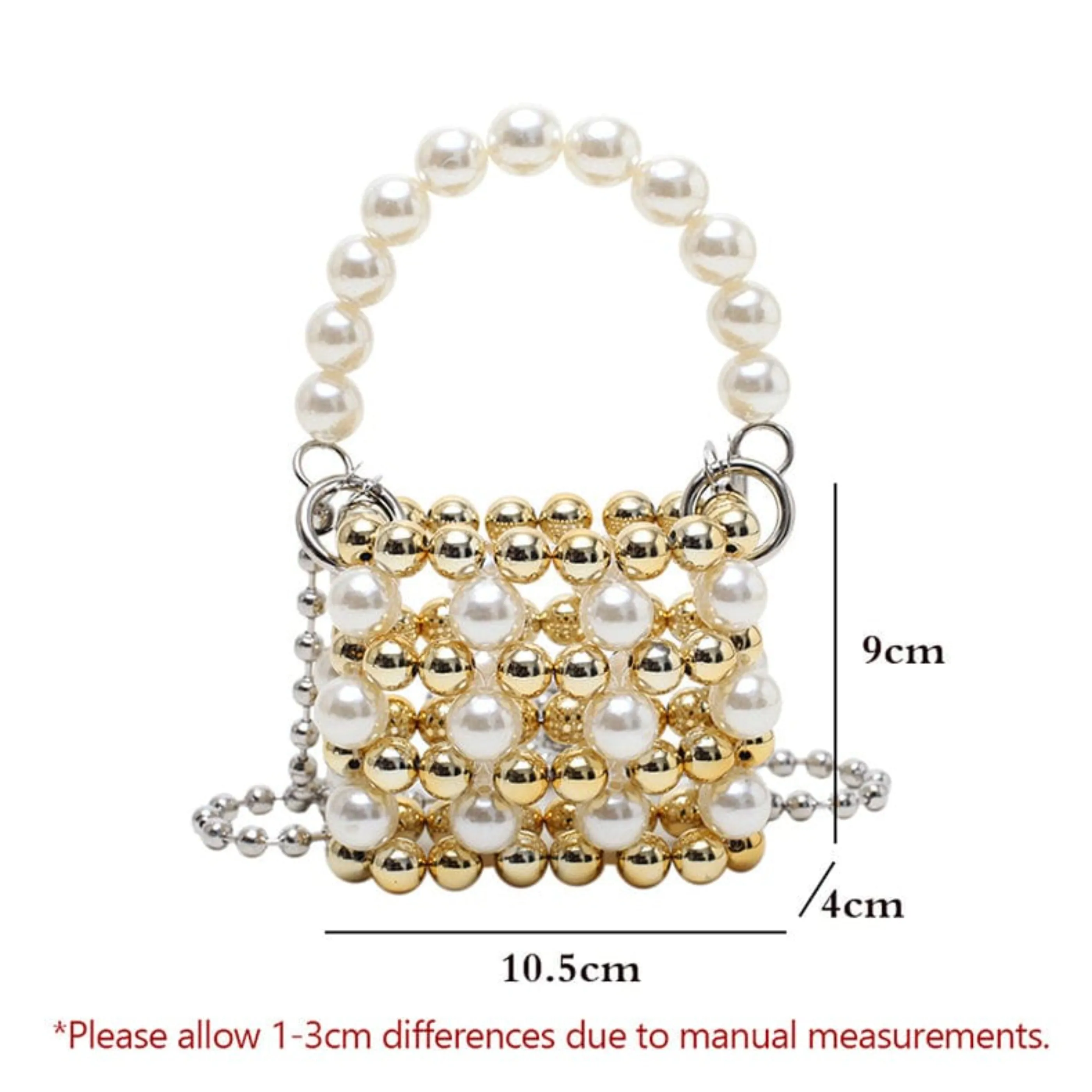 Big Pearl Unique Handmade Pearl Bead Bag