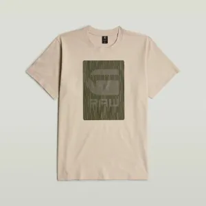 Burger Box Rain Loose T-Shirt (Beige) - D26478-C336-1214