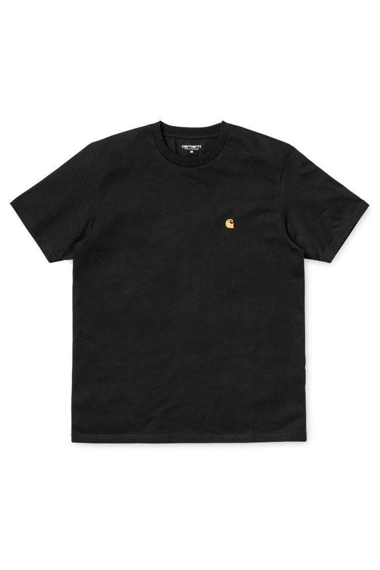 CARHARTT WIP CHASE TEE - BLACK/GOLD
