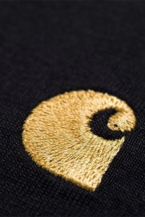 CARHARTT WIP CHASE TEE - BLACK/GOLD