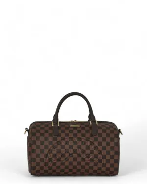 core emboss check mini duffle sprayground