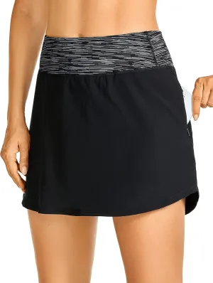 CRZ YOGA Women's Lightweight High Waisted Golf Skorts A-line Athletic Tennis Sports Workout Hiking Skirts with Pockets