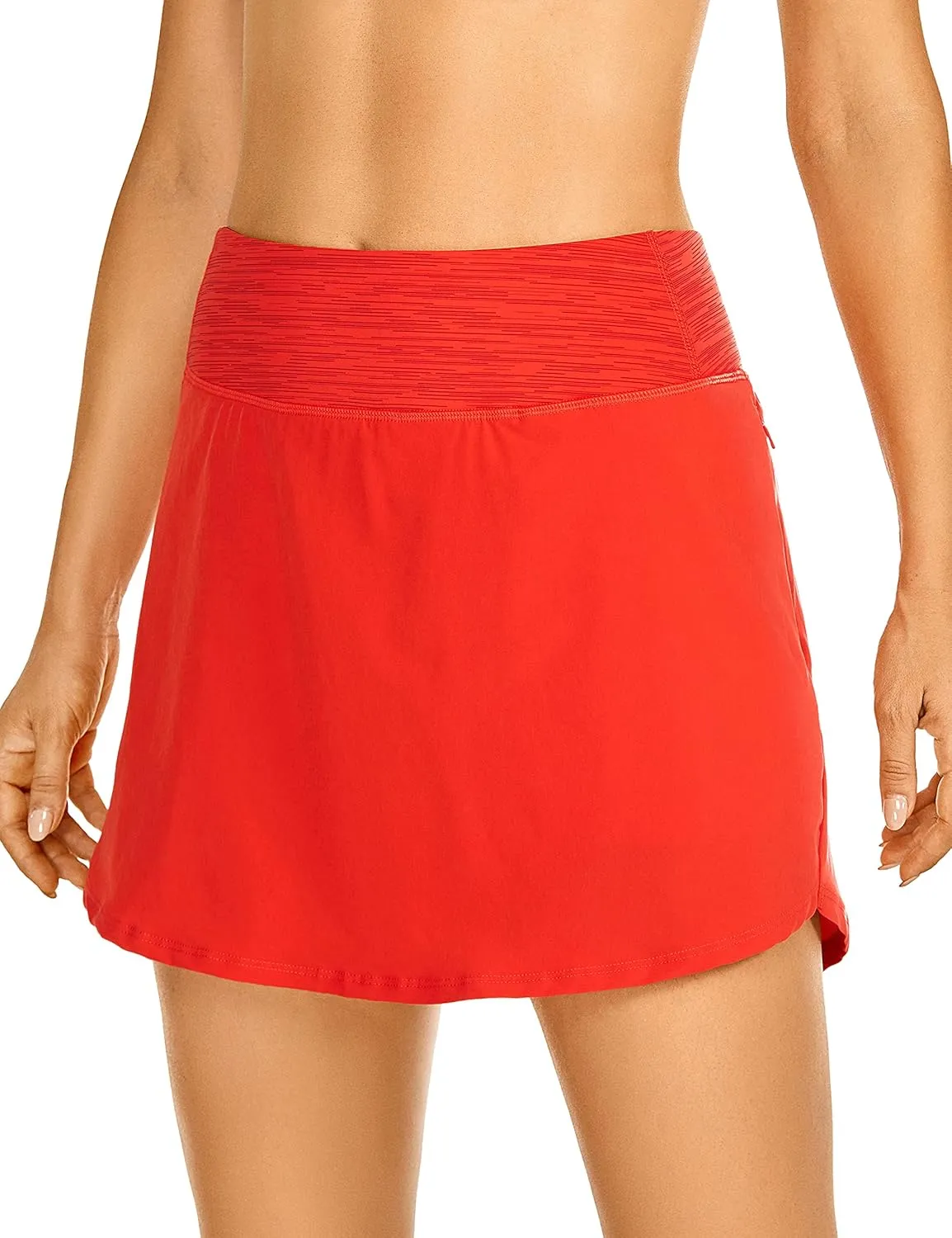 CRZ YOGA Women's Lightweight High Waisted Golf Skorts A-line Athletic Tennis Sports Workout Hiking Skirts with Pockets