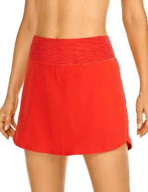 CRZ YOGA Women's Lightweight High Waisted Golf Skorts A-line Athletic Tennis Sports Workout Hiking Skirts with Pockets
