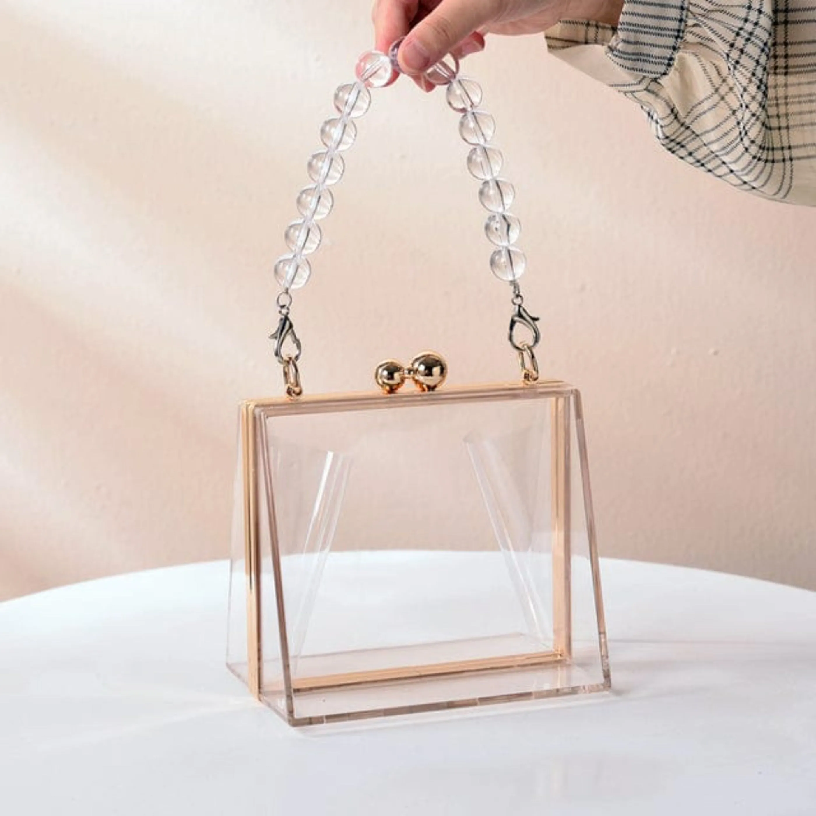 Designer Transparent Evening Clutch Purse
