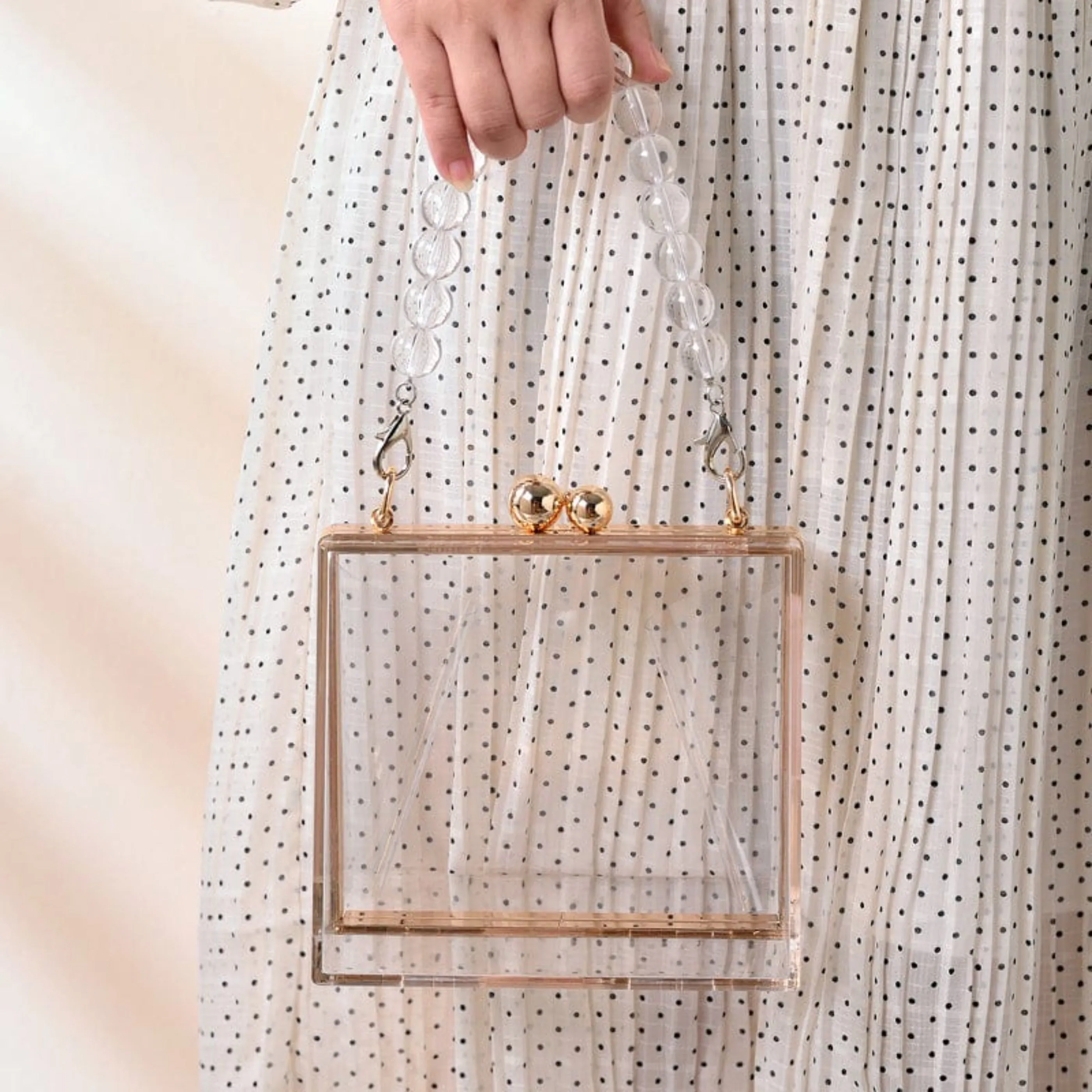 Designer Transparent Evening Clutch Purse