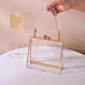 Designer Transparent Evening Clutch Purse
