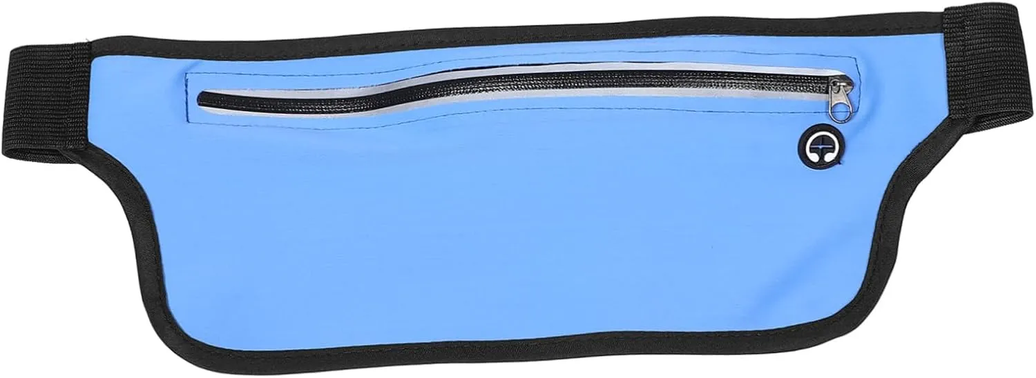 Elastic Waist Pouch for Women Cell Phone Carrier Bag Running Waist Belt Storage Pouch for Sports Hiking (black)