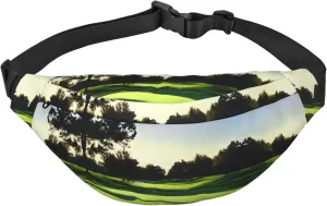 Golf Course Adjustable Belt Hip Bum Bag Fashion Water Resistant Hiking Waist Bag for Traveling Casual Running Hiking Cycling