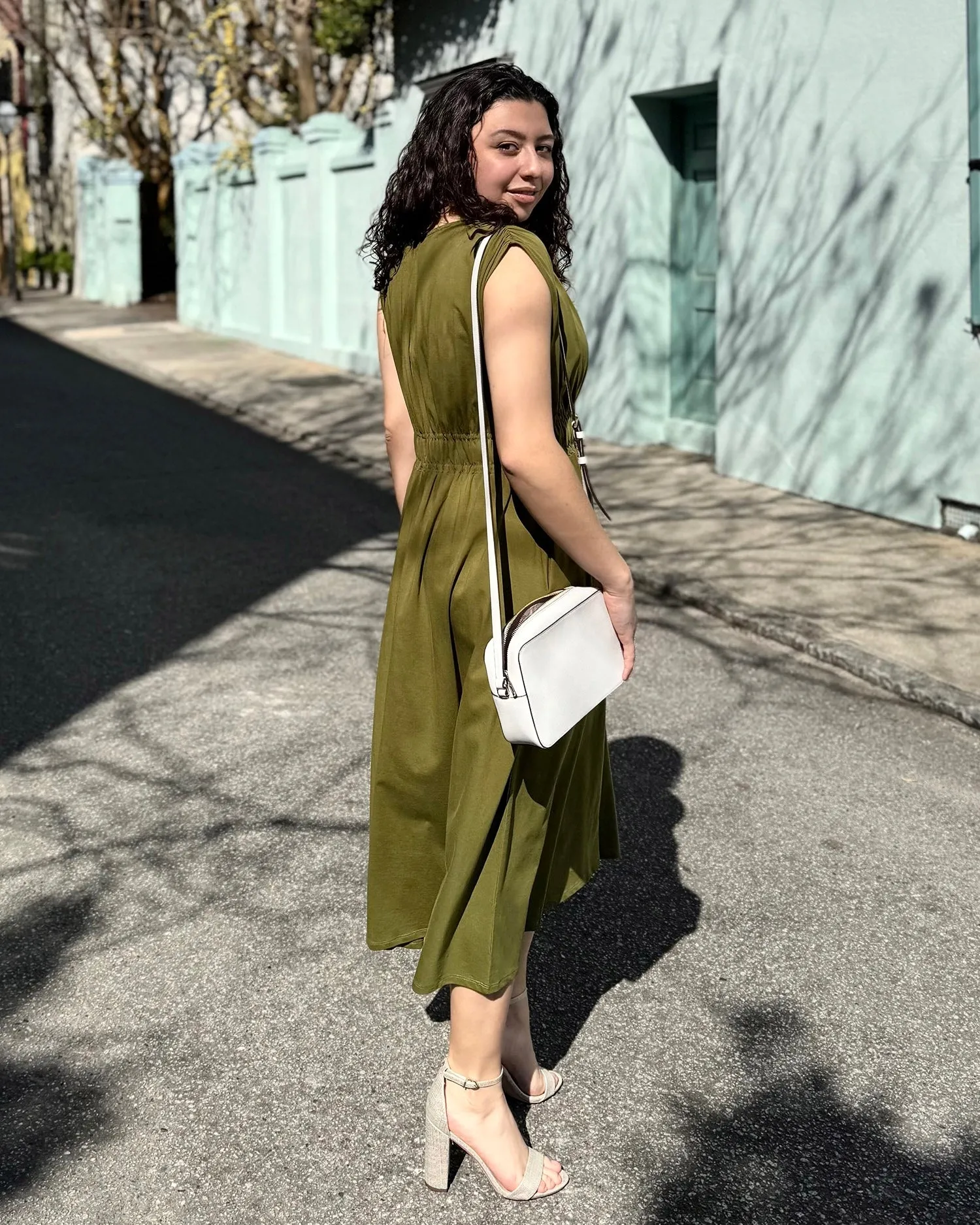 HAMPTON dress in Olive Branch (Backorder, Shipping 5/7/25)