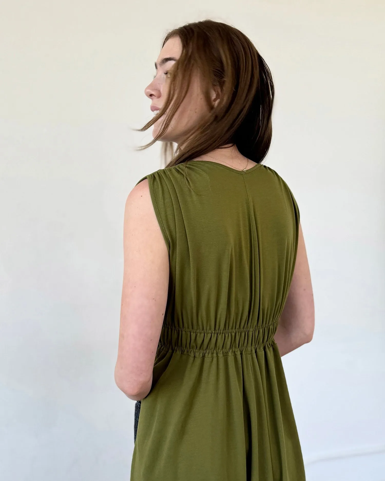 HAMPTON dress in Olive Branch (Backorder, Shipping 5/7/25)
