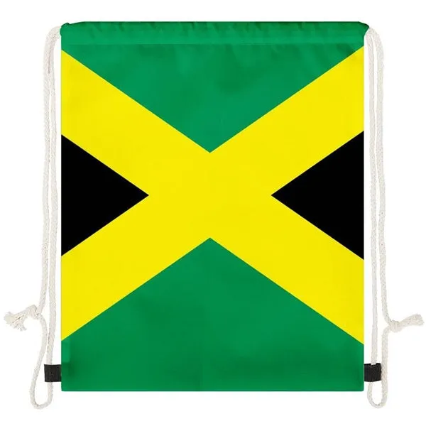 Jamaica Flag Drawstring Bag
