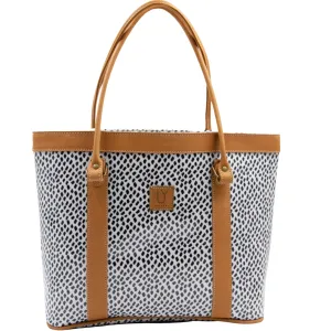 Jozi Tote - Scatter Black on White