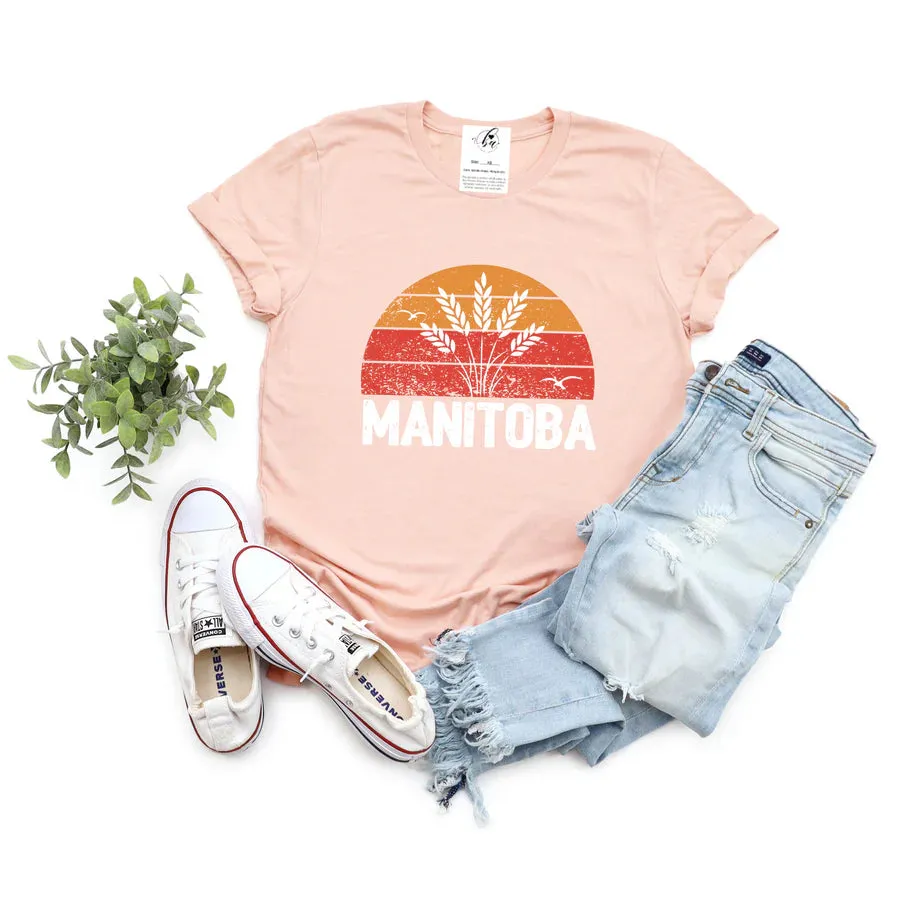 Manitoba Tee || Heather Peach