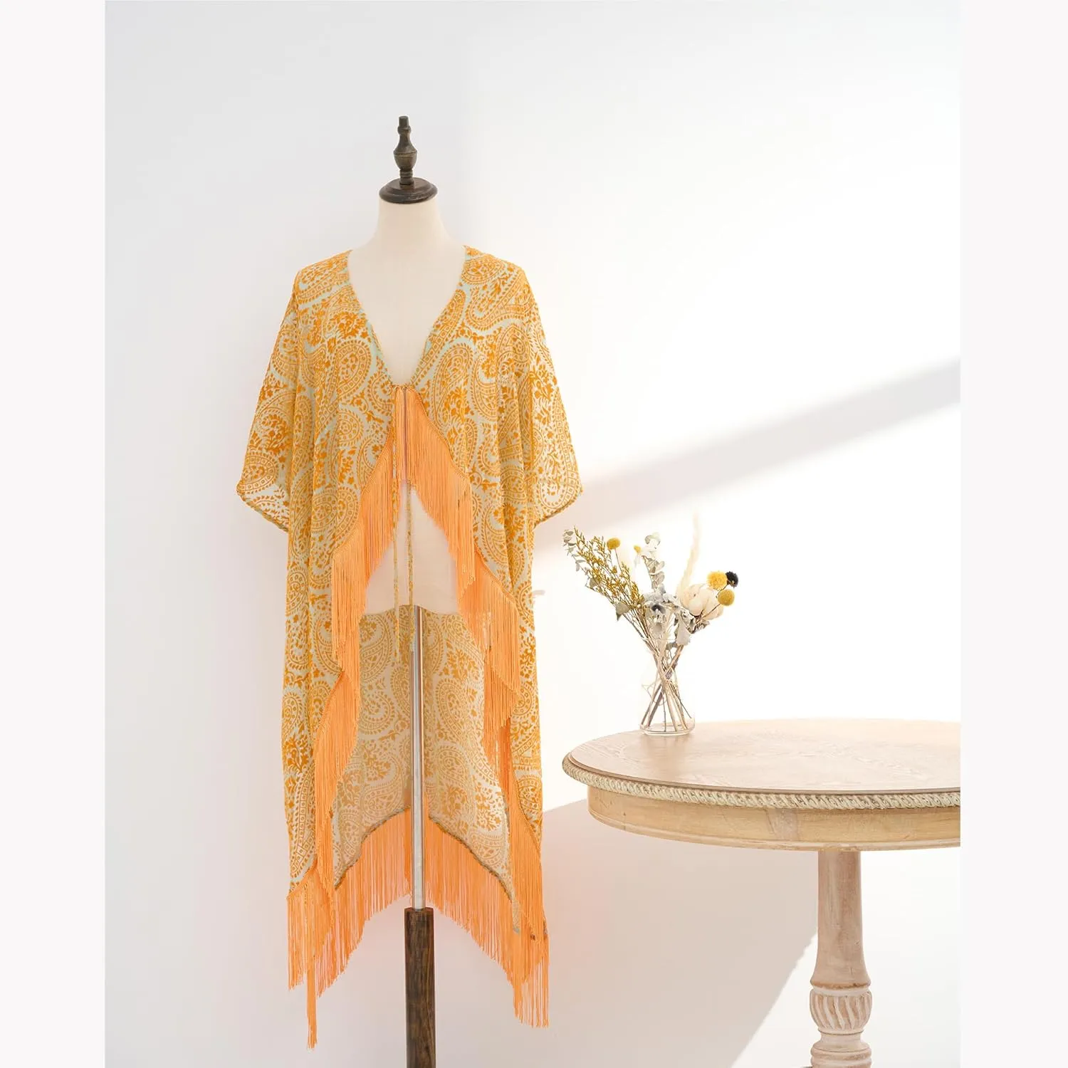 Mother's Day Gift, Velvet Kimono Cardigan for Women, Long Burnout Velvet Kimono, Free Size, Mother's Day Shawl