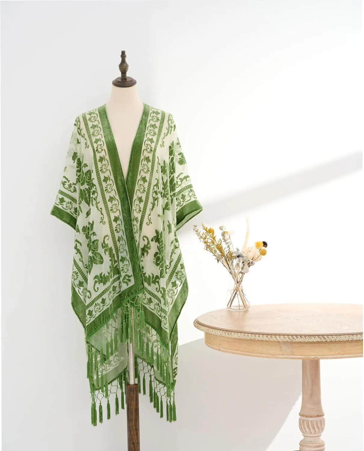 Mother's Day Gift, Velvet Kimono Cardigan for Women, Long Burnout Velvet Kimono, Free Size, Mother's Day Shawl