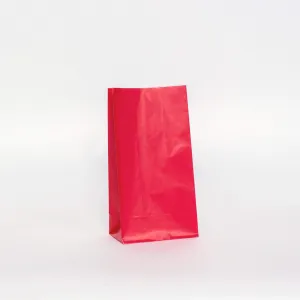 Plain Party Bags Red (12 Pack)