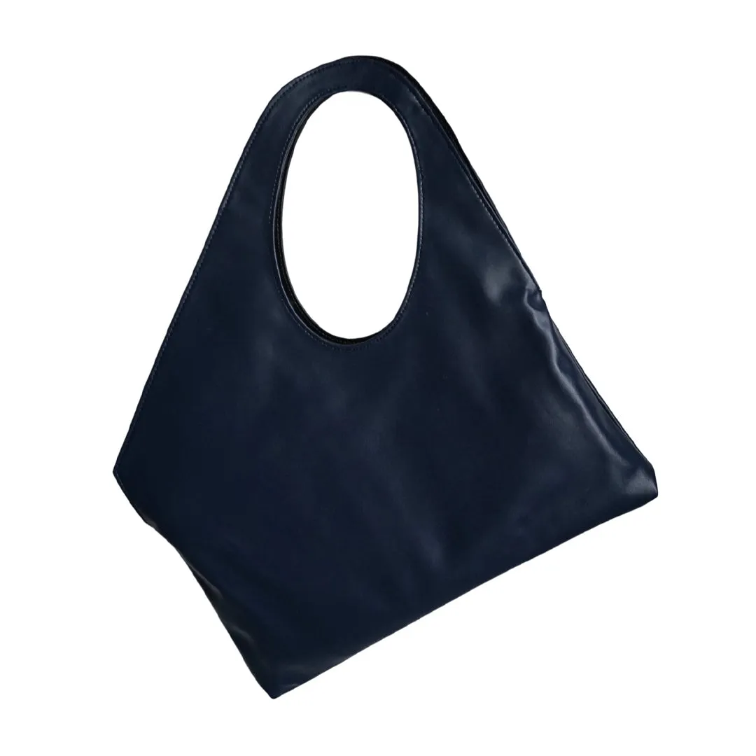 RECTANGLE SHOULDER BAG & CLUTCH BLACK NAVY