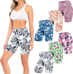 Sexy Basics Women's Cotton Stretch Active Slip Shorts | 3 Pack & 6 Pack Boy Short Boxer Briefs