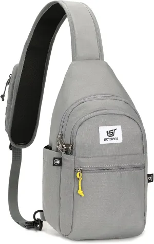 SKYSPER Sling Bag RFID Anti-Theft Crossbody Bag Recycled Travel Cross Body Bag Shoulder Sling Daypack