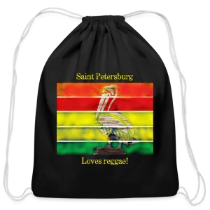 St Pete Loves Reggae Cotton Drawstring Bag