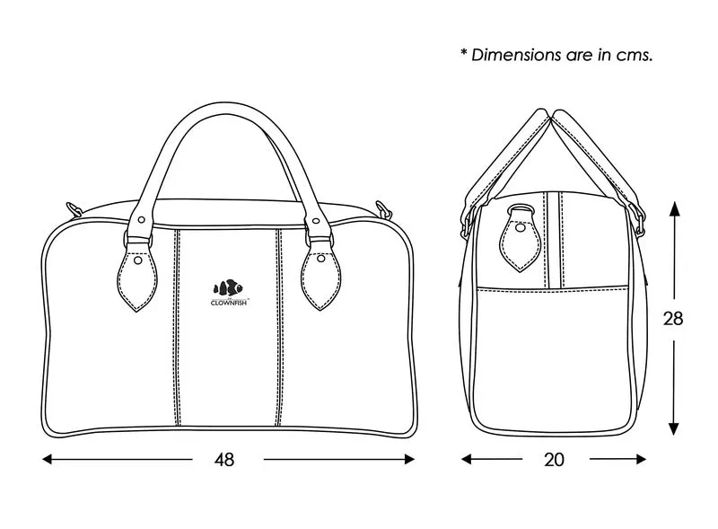 The Clownfish Ambiance Series 24 litre Synthetic Brown Unisex Travel Duffle Bags