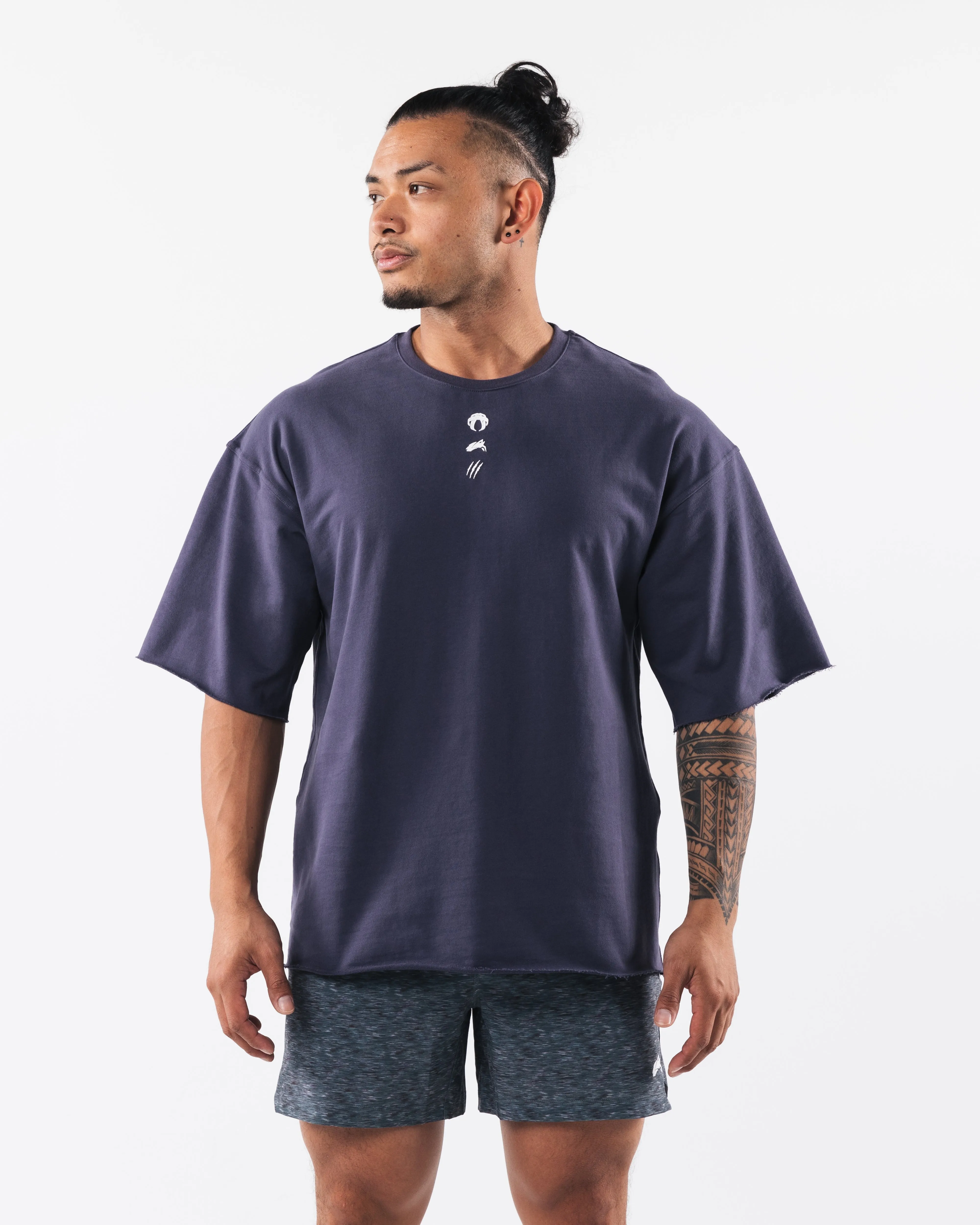 Three Pillar Terry Tee - Muted Purple