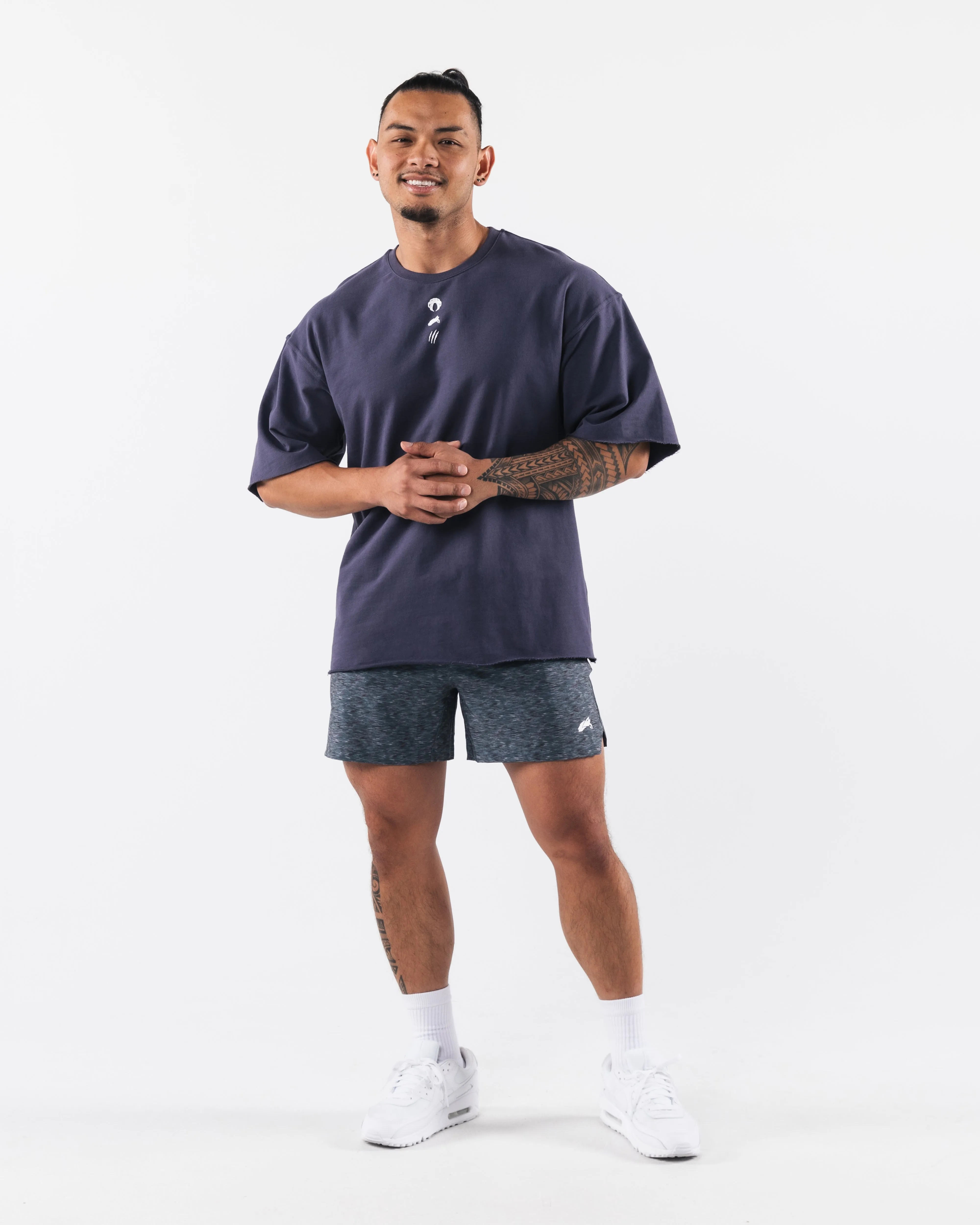 Three Pillar Terry Tee - Muted Purple