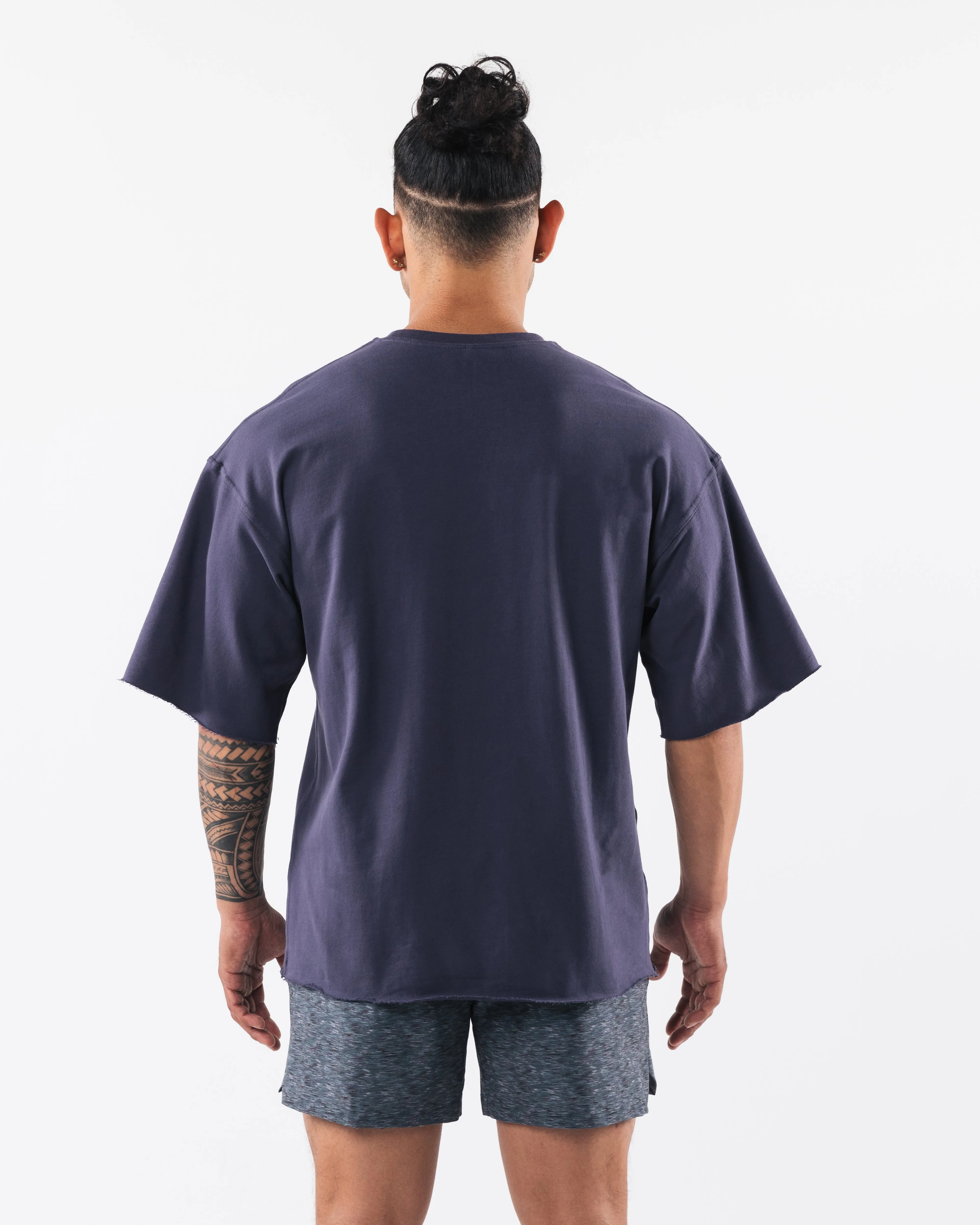 Three Pillar Terry Tee - Muted Purple