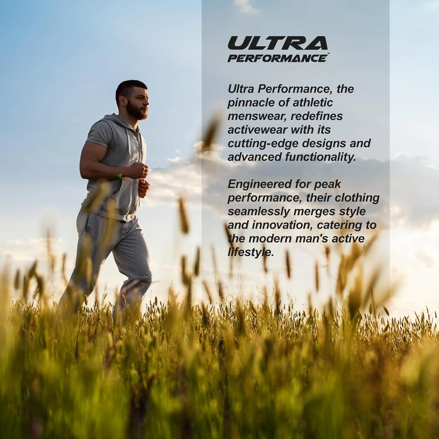 Ultra Performance 3 Pack Mens Fleece Wide Leg Sweatpants with Pockets, Open Bottom Workout Sweatpants for Men