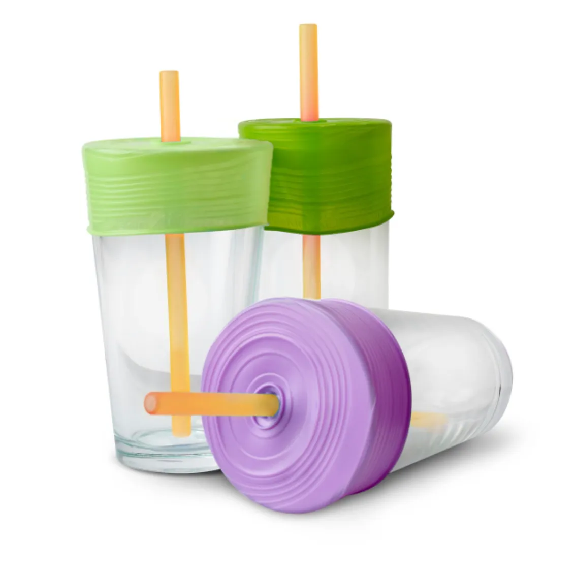 Universal Straw Tops - Lime   Green   Purple by GoSili
