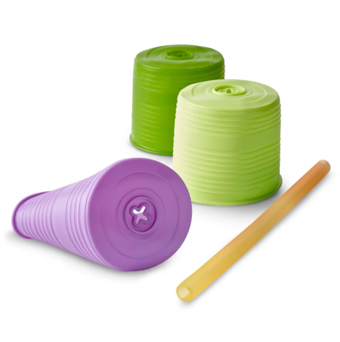 Universal Straw Tops - Lime   Green   Purple by GoSili