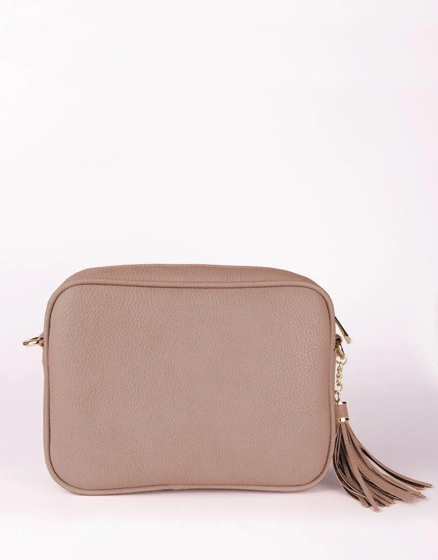 Zoe Crossbody Bag - Pink/Blush Stripe